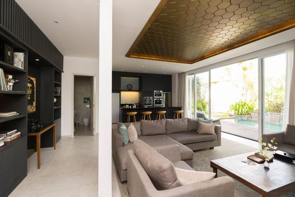 High privacy 3 bedroom villa Seminyak with its own library